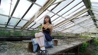 Sarah Bondage in an abandoned greenhouse Tel