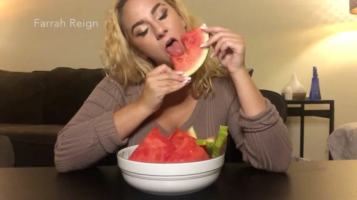 Messy Watermelon Mukbang