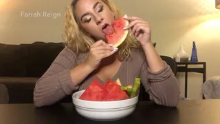Messy Watermelon Mukbang