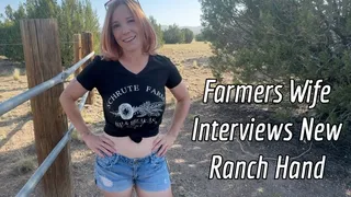 Farmers Wife Interviews New Ranch Hand - Jane Cane, Shiny Cock Films