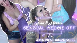 Ama & Akira's Sensual Wedgie Off