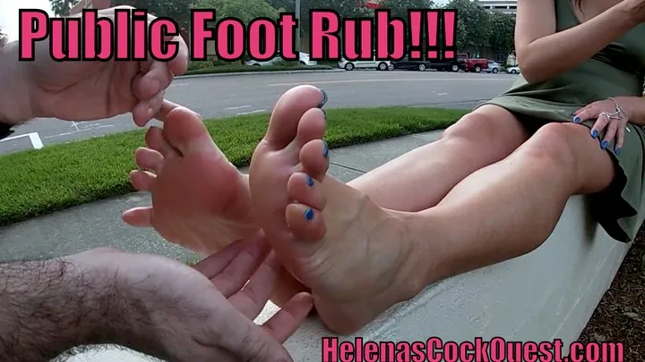 Helena Price - I convince a foot lover to give me a public foot rub!