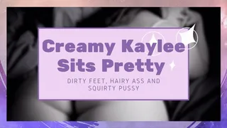 Creamy Kaylee Graves Sits Pretty