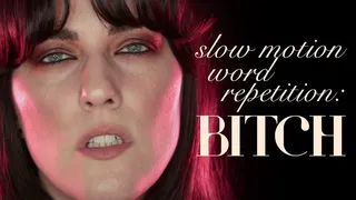 Slow-Mo Word Repetition: Bitch