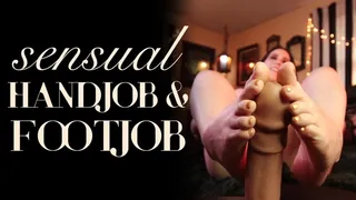 Sensual Handjob & Footjob