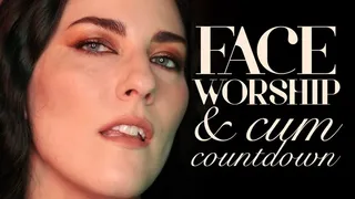 Face Worship with Cum Countdown