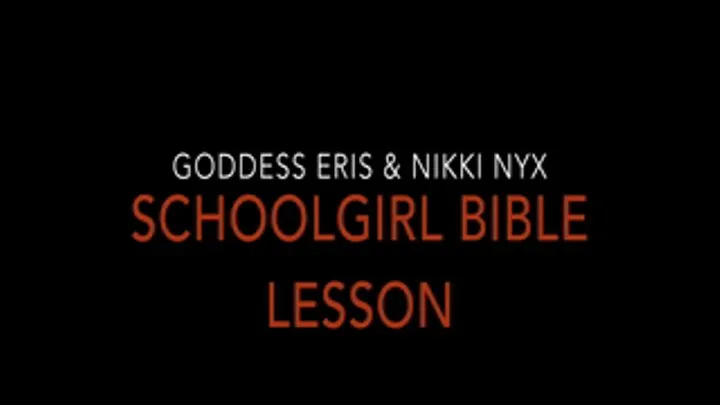 Schoolgirl Bible Lesson