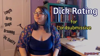 Dick Rating: Lordsubmissive