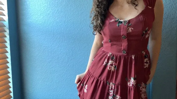 Morning Sundress Striptease & Cum