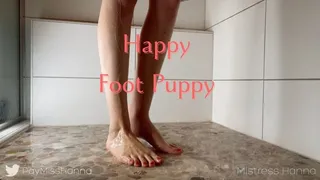 Happy Foot Puppy