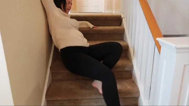 Falling down the stairs