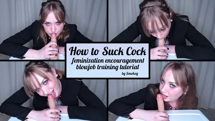 How to Suck Cock: feminization transformation blowjob training tutorial