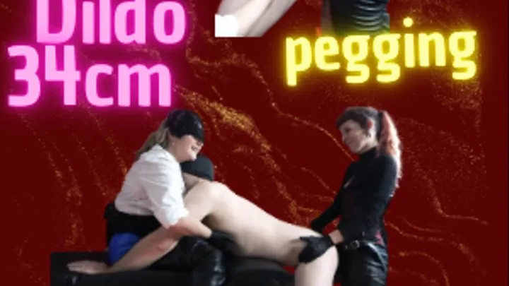 This video deserves to be watched and begged for more, pegging 34cm With Two Powerful Women