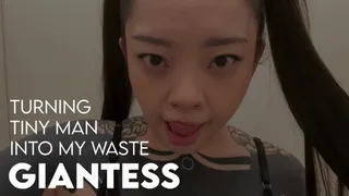 Turning Tiny Man Into My Waste - Giantess