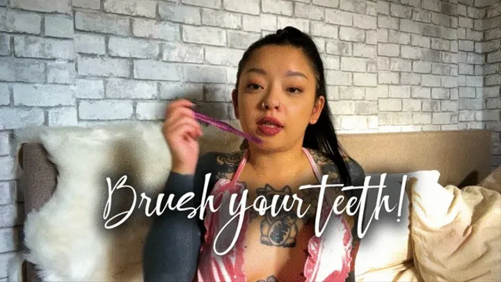 Toilet Slave Toothbrushing