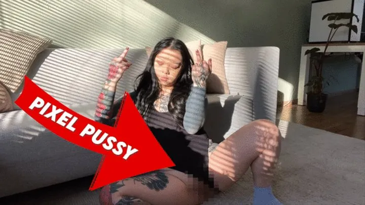 Flip Off 'n Pixelated Pussy 4