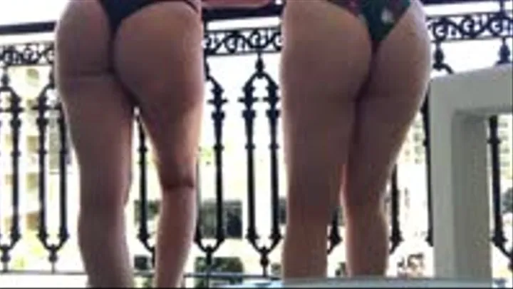 DD Asshole Worship on Balcony