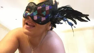 Venetian Mask Boobs Play