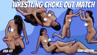 Ziva Fey - Wrestling Choke Out Match With Ruby Vuitton