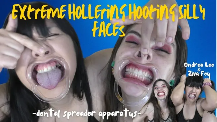 Ziva Fey - Extreme Hollering Hooting Silly Faces with Ondrea Lee