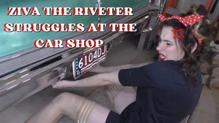 Ziva the Riveter Struggles at the Car Shop