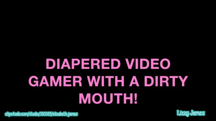 Dirty Mouth Diapered Video Game Girl: Racing Game