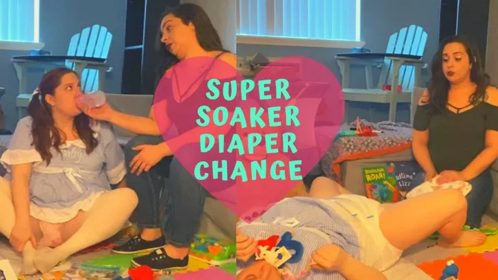 Super Soaker Diaper Change