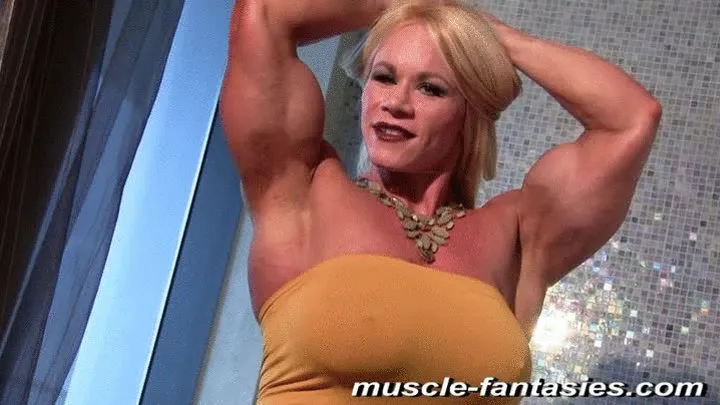 Aleesha Young in Blonde Muscle Goddess Worship 1