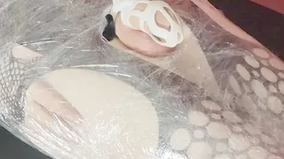 My mummificated Sissy cum with dilatator