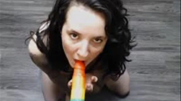 Cute Girl Sucks Your Rainbow Cock