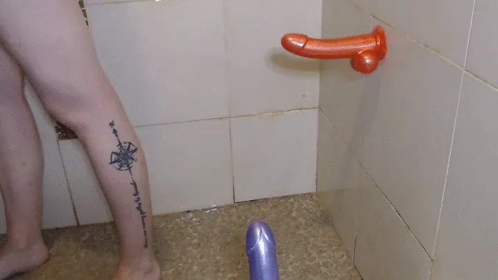 Shower Dildo Fun