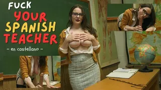 Fuck your Spanish Teacher CruelAlice JOI - dildo suck and fuck