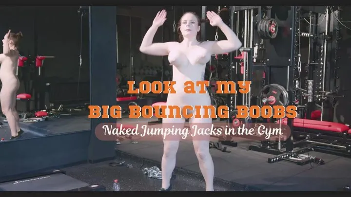 Naked Jumping Jacks in gym