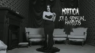 Morticia Addams JOI with sensual handjob