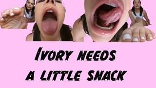 Ivory Needs A Little Snack