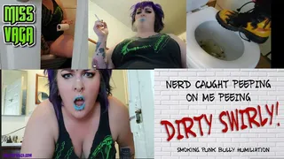 Bully Gives Pee-Peeping Nerd A Dirty Swirly