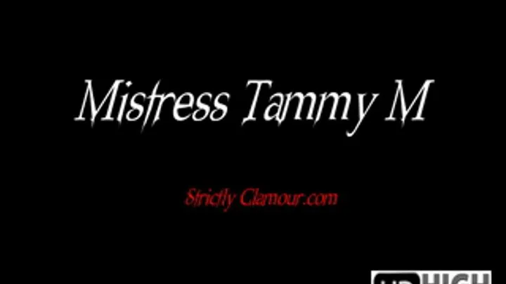 Mistress Tammy M in Skin-tight Red Latex Dress