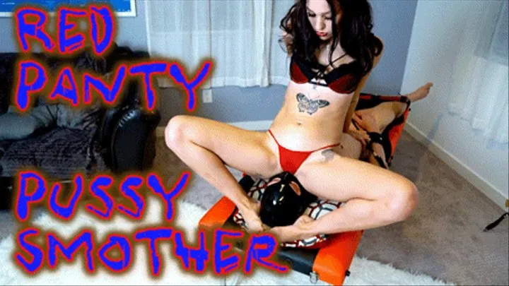 Red Panty Pussy Smother