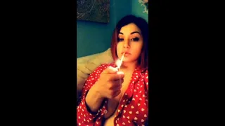 Smoking in my PJ before napping