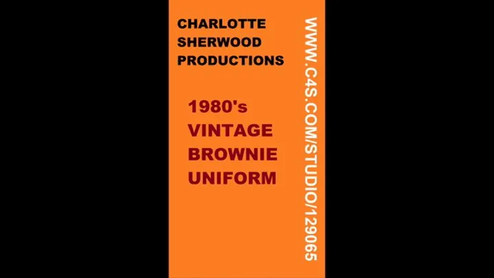 Charlotte's vintage 1980's Brownie uniform (clip filmed in 9:16 vertical ratio, optimized phones)