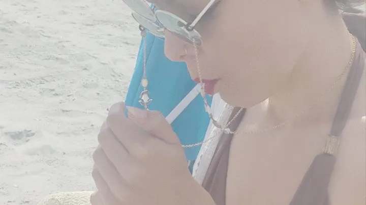 Smoking on the Beach