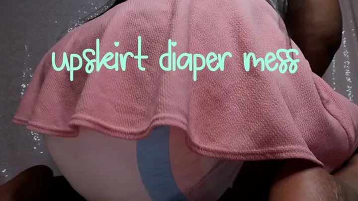 Upskirt Messy Diaper