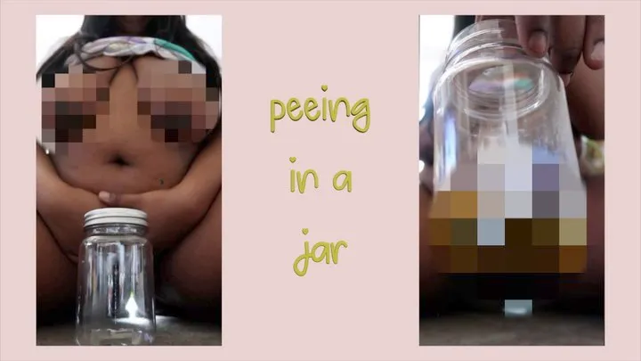 Peeing In A Jar