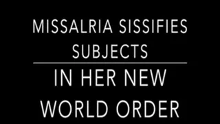 New World Order: Sissification