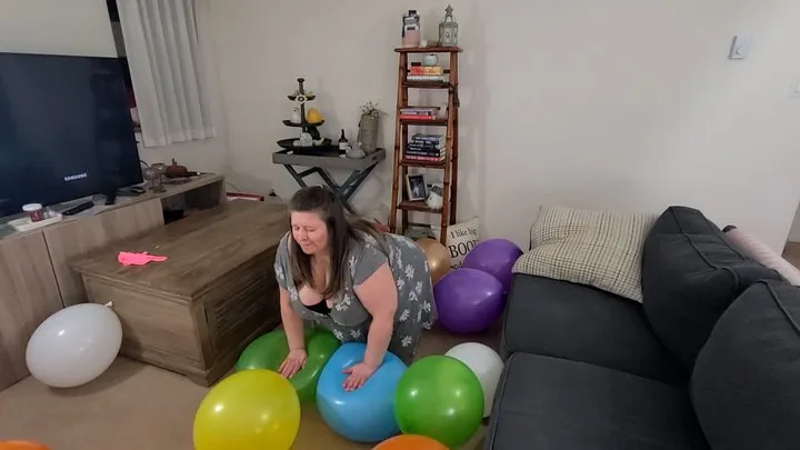 BBW popping balloons