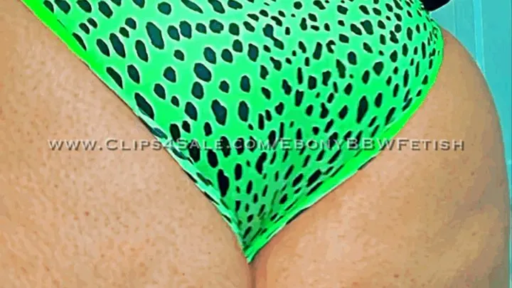 Ebony BBW Redd's Tight Green Panty Teaser