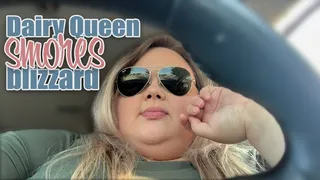 SSBBW Eating Ice Cream in Car