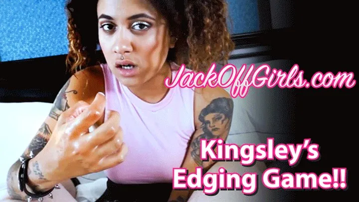 Cock-Slapping Dick-Punching Kingsley Plays the Edging Game HUGE WILD Cumt end!