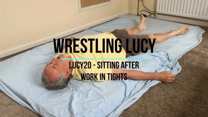 Lucy 20 - Sitting After Work in Tights