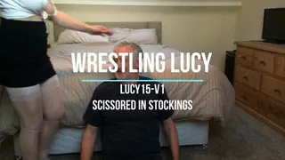 Lucy15-V1 Scissored in Stockings